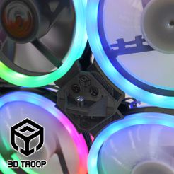 Fan-Mounting-System-3DTROOP-Img05.jpg Télécharger fichier STL Système de montage des ventilateurs • Design à imprimer en 3D, 3DTROOP
