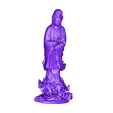 016guanyin.stl Guanyin bodhisattva Kwan-yin sculpture for cnc or 3d printer #016