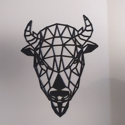 IMG_20210422_010209[1].jpg 3D Origami wall hanging - Bison