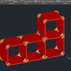 ETAGERE.jpg Download STL file Parts for 10mm modular shelves • 3D printable object, sebastiensalerno