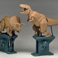 雙龍004.jpg Triceratops vs. T-Rex (Automata)