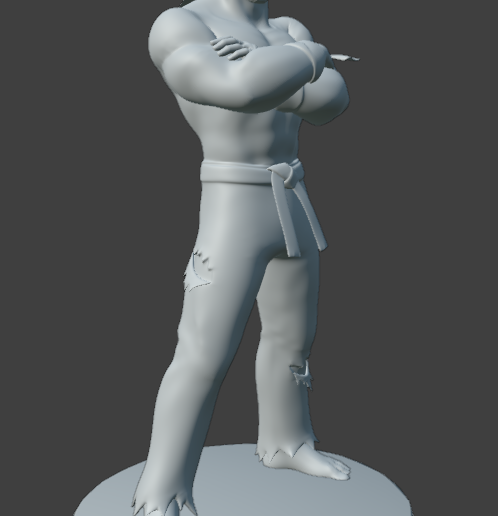 Captura-de-pantalla-2026-01-18-135535.png Ryu barbudo (Street Fighter V) STL para impressão 3D com base