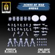 SCIONS OF WAR OMEGA ~ 2 Qs r} 5a 2 =< Cn | Oe Ce a Fo x PRE-SUPP Ld “EN MODULAR # PARTS & Scions of War: Collection