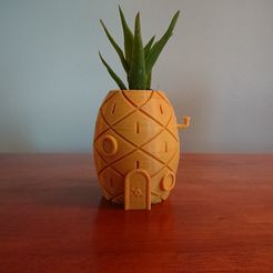 DSC_0113.jpg Бесплатный STL файл Spongebob's House Plant Pot・Модель 3D-принтера для скачивания