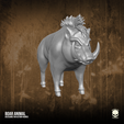 7.png Boar Animal 3D printable File for action figures