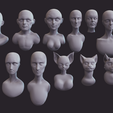 render.png 14 sculpted heads