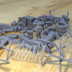 Anti_Tank_Sandbag_post_12.jpg Archivo STL 63 POSTE ANTITANQUE DE GUERRA TERRENO DE SOBREMESA 1/35 1/24・Modelo para descargar e imprimir en 3D