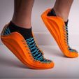uegrsdq.jpg Free STL file Sneaker with FILAFLEX Elastic filament・3D printing idea to download