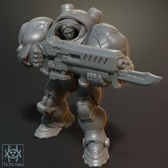 Marine01.jpg Fichier 3D gratuit Starcraft Marines・Idée pour impression 3D à télécharger
