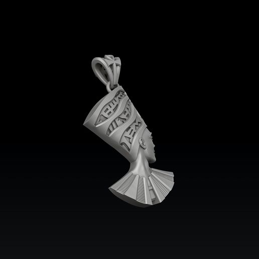 Nefertiti Enamel Pendant 3D print model - Cults3D 3D Model | 3Drop