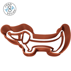 Dog-Face-Cute-6cm-2pc-1.png Dachshund - Dog - Cookie Cutter - Fondant - Polymer Clay