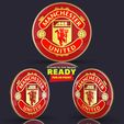 erry by Sinh Nguyen READY FOR 3D PRINT Manchester United logo