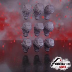 Lamia_Heads1.jpg 3D file Nosferii - Lamia Head Pack・3D printing model to download