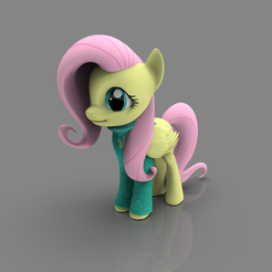 untitled.1.png MY LITTLE PONY -- Fluttershy -- PRINTABLE IN 3D
