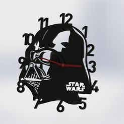 Reloj Darth Vader.JPG STL file Darth Vader Watch - Star Wars(Clock)・Design to download and 3D print