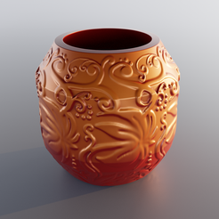 pot4.png STL file Botanic Blend pot・Model to download and 3D print