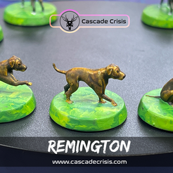Remington-Group-Listing-02.png Файл STL Ремингтон (собака) 3 позы・3D-печатная модель для загрузки