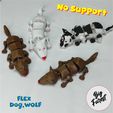 FLEX-WAD-1.jpg Archivo STL ARTICULATED WOLF AND DOG・Diseño de impresión en 3D para descargar