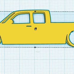 Web-capture_10-11-2023_12341_www.tinkercad.com.jpeg Брелок для ключей Chevrolet Silverado Extended Cab Silhouette