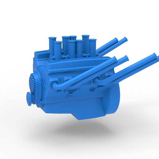 Engine V8 for vintage dragster Version 10 (1:25 Scale)