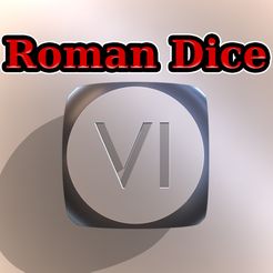 dice2.jpg STL-Datei Würfel mit römischen Zahlen・3D-druckbare Vorlage zum herunterladen