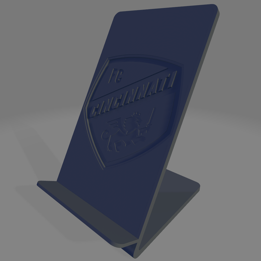 STL file FC Cincinnati Phone Holder 📞 ・3D printing idea to download・Cults