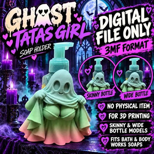 Ghost Tatas Girl - Bath & Body Works Soap Holder
