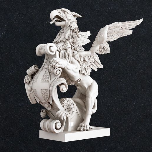 Griffin Gargoyle Eagle Lion 3D model