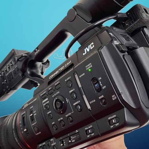 Soporte router 5G Dlink para GY-HC500 de JVC 3D model