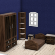 Room-1-3.png Miniature furniture for dollhouse, roombox (scale 1:24)