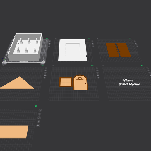 🏠 House style key box・ STL File for 3D printing・Cults