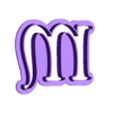 m_Low_case.stl Tinker Bell - cookie cutter alphabet cursive letters - set cookie cutter