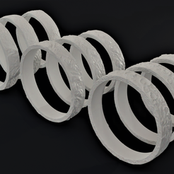 Allsideshot.png Fichier 3D gratuit Collection de bagues 9 pièces・Design pour imprimante 3D à télécharger, Totarin