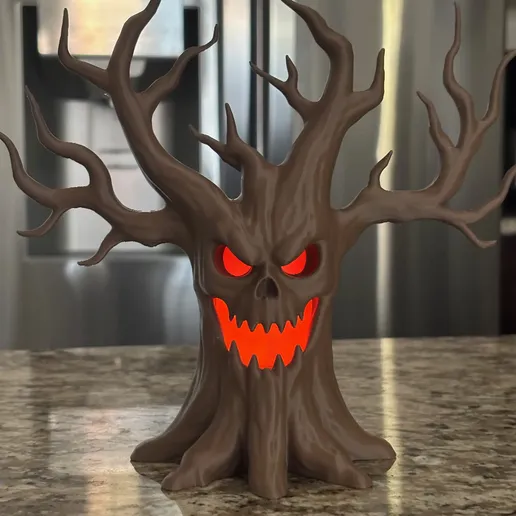 Lámpara Árbol Tenebroso - Spooky Tree Lantern 3D
