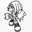 project_20230217_2012092-01.png Sonic the Hedgehog Knuckles Wall Art Sonic Echidna Wall Decor