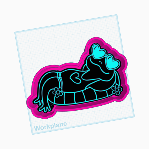 SUMMER-FROG.png Summer Frog Freshie STL