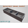 white-backstreet-brawl-dugout.png Backstreet Brawl Fantasy Football Dugout, Scoreboard & Walls
