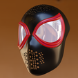 miles-3.png Spider-Man Across The Spiderverse Miles Morales Version 1 Faceshell and Lenses STL FILE