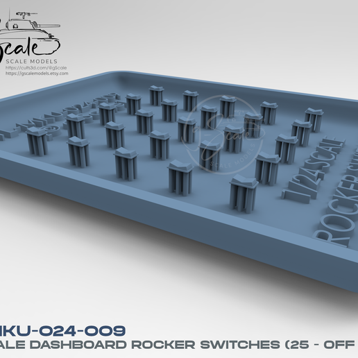 👽 1/24 Scale Motorsport/Rally dashboard rocker switches x 25 (Supported ...