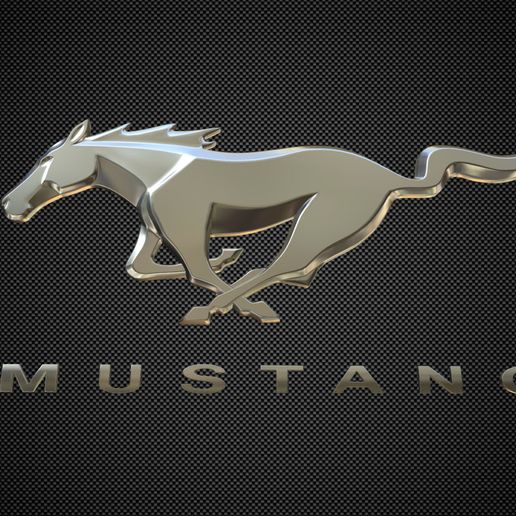 Stl File Ford Mustang Logo 2・3d Printing Model To Download・cults