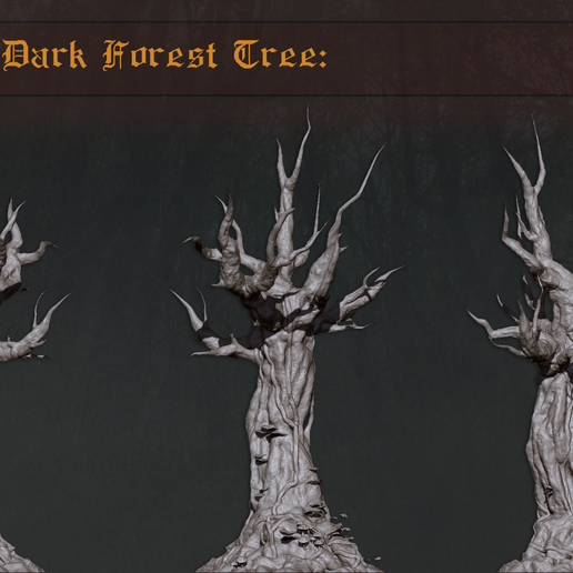 DarkForestTree_Large_Thumbnail.png Forrest Terrain Pack: Дерево темного леса