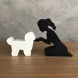 WhatsApp-Image-2023-01-10-at-13.42.41-1.jpeg Girl and her Shih tzu (tied hair) for 3D printer or laser cut