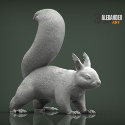 squirrel-1.jpg Squirrel 3D print model