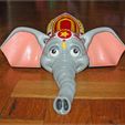 Éléphant de cirque mignon à imprimer Flexi