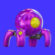 purple-3D-geometry-dash-sphere-articulated-spider-render.png Articulated easy to build sphere geometry dash robot spider. Small storage, Fully scalable, it can be a piggy bank