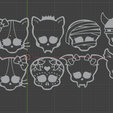 90.png Monster High  Logo patterns(8 types)