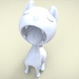 11.120.jpg 3D model for 3D printers. Screaming cat.
