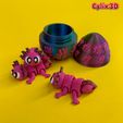 Crochet-Axolotl-And-Egg-Box-6.jpg Crochet Axolotl & Egg Box Bundle, Articulated Flexi, Print In Place, No Support