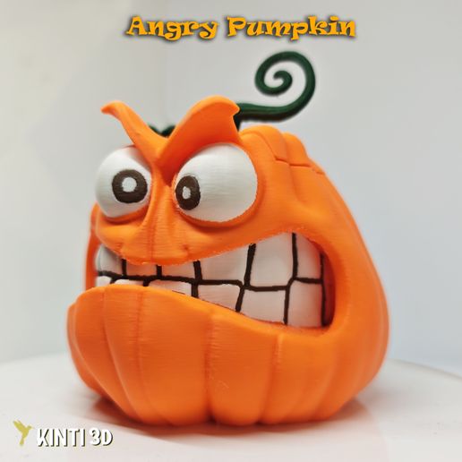 🎃 Angry Pumpkin Candy Box – Halloween STL
