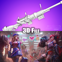 CaitlynHeart05.png Fichier 3D Heartthrob Caitlyn League of Legends Fichiers STL・Idée pour impression 3D à télécharger